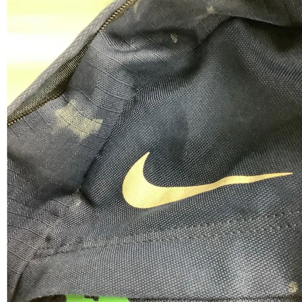 Nike Backpack Navy Blue Green Graphic Swoosh School Sports Bag RN56323